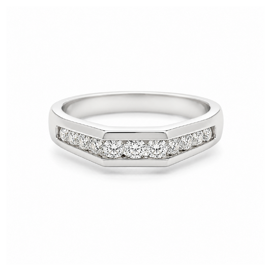 0.32CT Diamond 14K White Gold Destiny Band