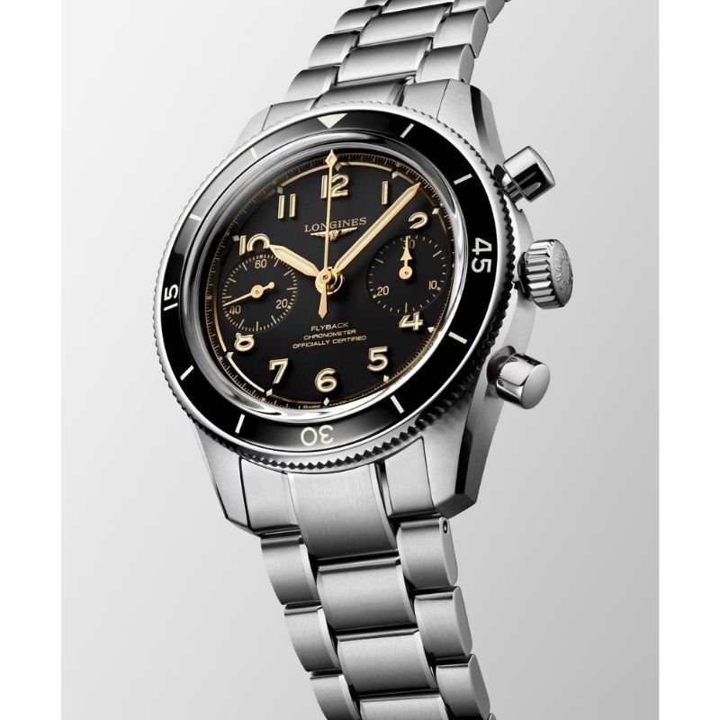 Longines Sprit Pilotn Flyback Manualwinding Men's Watch L37214536