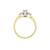 0.13TDW Canadian Diamond 10K Yellow Gold Engagement Ring