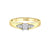 0.13TDW Canadian Diamond 10K Yellow Gold Engagement Ring