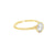 14K Yellow Gold 1.04CT Lab Grown Diamond Solitaire Bezel Ring