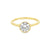 14K Yellow Gold 1.04CT Lab Grown Diamond Solitaire Bezel Ring