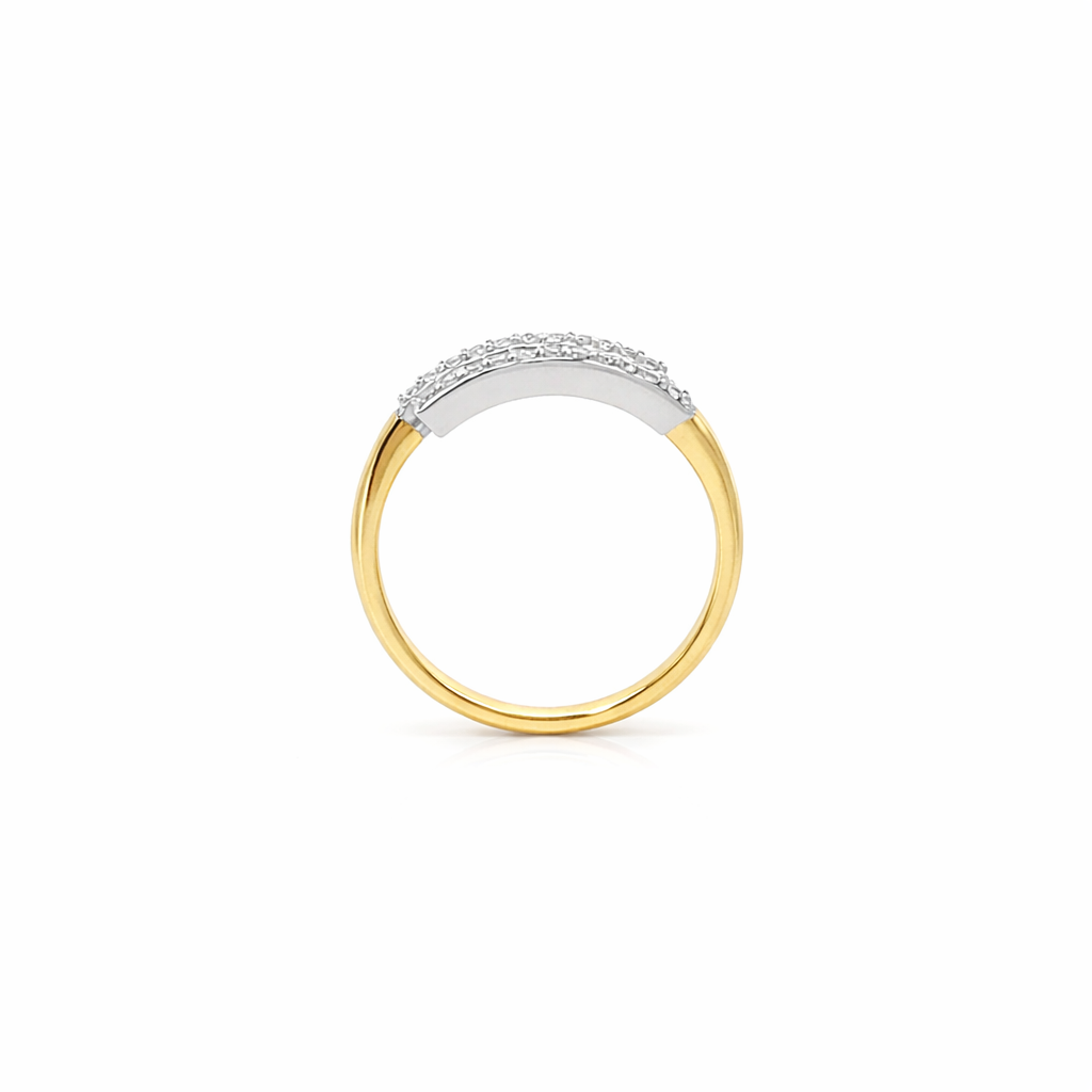 10K Yellow & White Gold 0.50TDW Lab Diamond Multi Ring