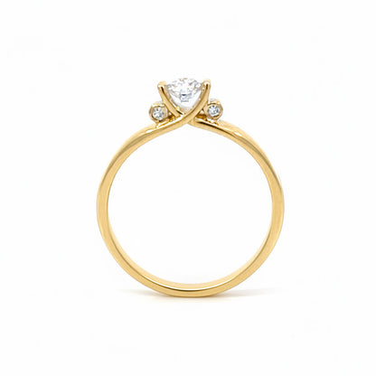 0.30TDW Lab Grown Diamond Engagement Ring in 10K Yellow Gold 