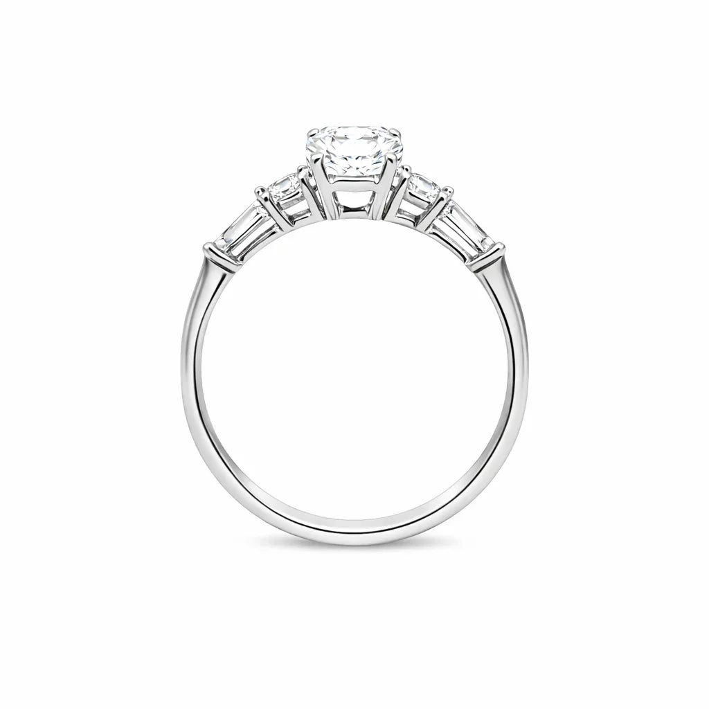 14K White Gold 1.50 CTW Lab Grown Diamond Engagement Ring