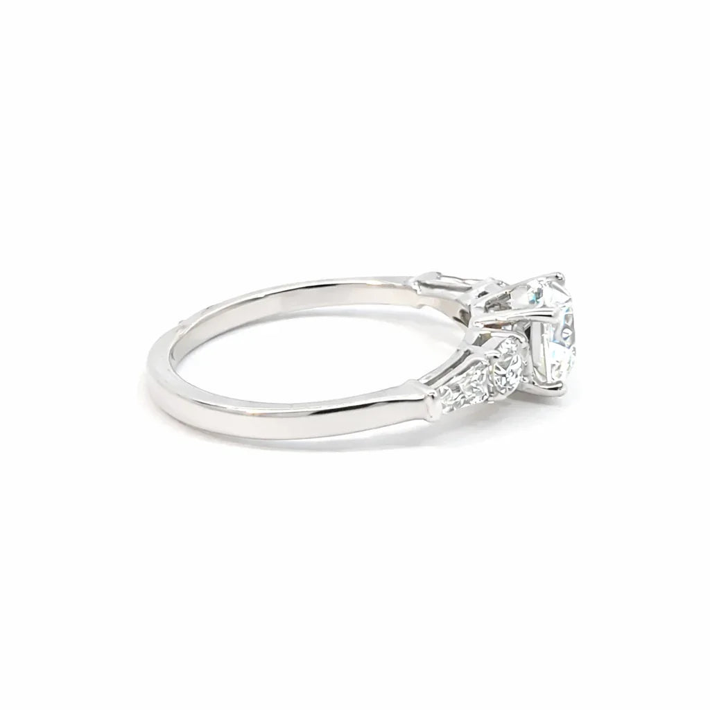 14K White Gold 1.50 CTW Lab Grown Diamond Engagement Ring