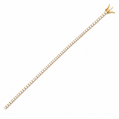 3.00TDW Lab Grown Diamond Tennis Bracelet in 14K Yellow Gold