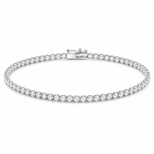 5.00TDW Lab Grown Diamond Tennis Bracelet in 14K White Gold
