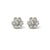 14K White Gold 1.00TDW Lab Grown Diamond Flower Earrings