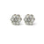 14K White Gold 1.00TDW Lab Grown Diamond Flower Earrings