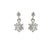 1.10TDW Lab Grown Diamond Fancy Earrings in 14K White Gold