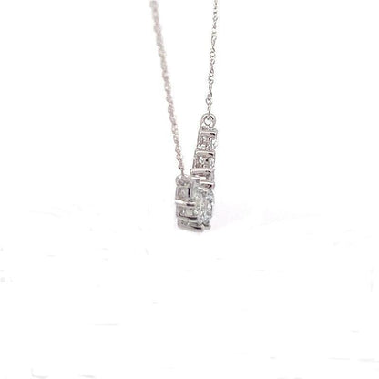14K White Gold 2.00TDW Lab Grown Diamond Pendant