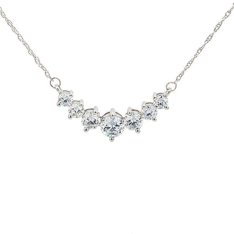 14K White Gold 2.00TDW Lab Grown Diamond Pendant