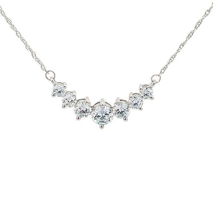 14K White Gold 2.00TDW Lab Grown Diamond Pendant