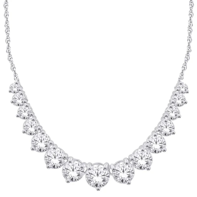 14K White Gold 2.00TDW Lab Grown Diamond Necklace