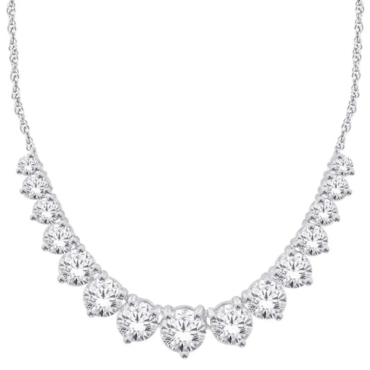 14K White Gold 2.00TDW Lab Grown Diamond Necklace