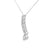 14K White Gold 1.00TDW Lab Grown Diamond Journey Pendant