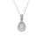 14K White Gold 1.15TDW Lab Grown Diamond Pendant