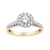 1.25TDW Lab Grown Diamond Engagement Ring in 14K Yellow Gold