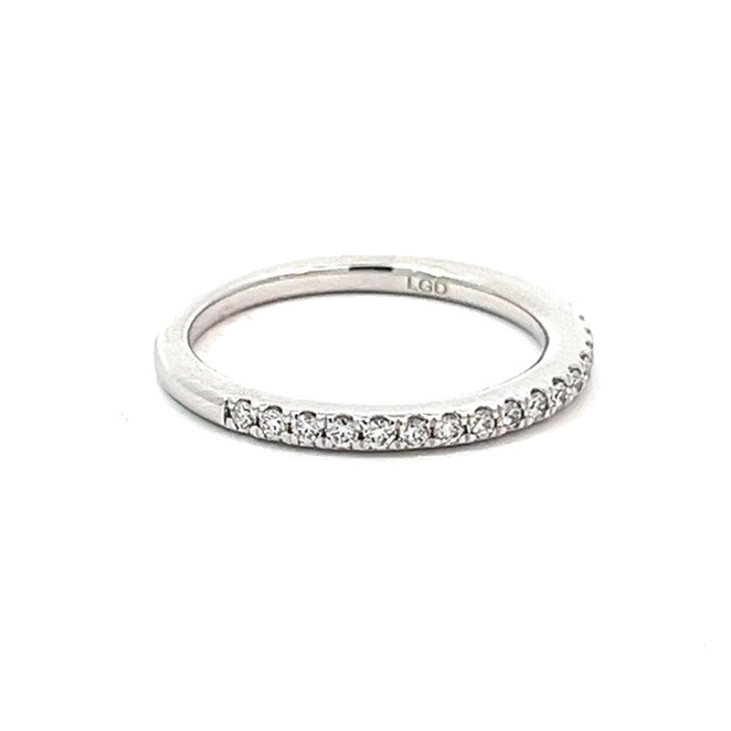 10K White Gold 0.25TDW Lab Grown Diamond Band
