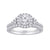 10K White Gold 1.25TDW Lab Grown Diamond Engagement Set