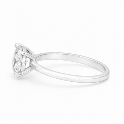 1.50CT Lab Diamond Solitaire Ring in 14K White Gold