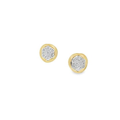 14K Yellow Gold 0.60TDW Lab Grown Diamond Earring