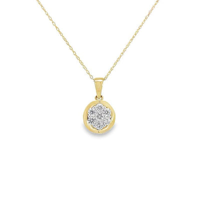 14K Yellow Gold 0.40TDW Lab Grown Diamond Pendant