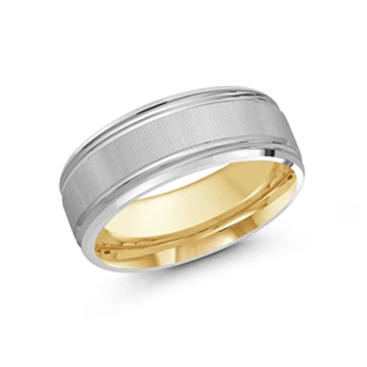10, 14 Karat 8mm Solid Gold High Polish Fancy Hollow Wedding Band