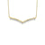 10K Yellow Gold 0.50TDW Diamond Illusion Set Necklace