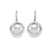 14K 18K White Gold High Polish French Back Ball Earrings