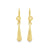 18K Yellow Gold High Polish Tear Drop Earrings