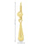 18K Yellow Gold High Polish Tear Drop Earrings