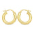 10K, 14K, 18K Yellow Gold High Polish 3mm Classic Hoop Earrings