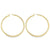 3mm Tube High Polish Classic Hoop Earrings in 10K, 14K and 18K Yellow Gold