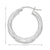 3mm Twisted Tube Hoop Earrings in 10K, 14K and 18K White Gold