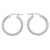 2mm Tube High Polish Plain Hoop Earrings in 10K, 14K and 18K White Gold