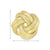 14K, 18K Yellow Gold Patterned Love Knot Earring