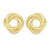 Love Knot Stud Earrings in 14K Yellow Gold