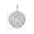 18K White Gold Diamond Cut Half Ball Earrings