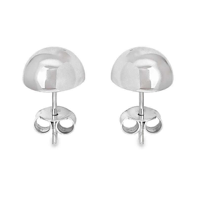 Half ball stud earrings shop
