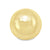 14K Yellow Gold Half Ball High Polish Stud Earring