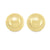 14K Yellow Gold Half Ball High Polish Stud Earring