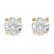 10K Yellow Gold 5mm CZ Stud Earrings