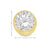 5mm CZ Bezel Stud Earrings in 10k Yellow Gold