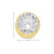 10k Yellow Gold 5mm CZ Bezel Stud Earrings