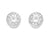 10k White Gold 5mm Bezel CZ Stud Earrings