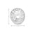 10k White Gold 5mm Bezel CZ Stud Earrings