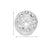 10k White Gold 5mm CZ Bezel Stud Earrings