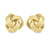 Love Knot Stud Earrings in 10K Yellow Gold 